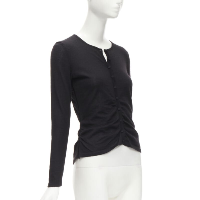 Oscar De La Renta Gathered Front Cardigan - Image 6