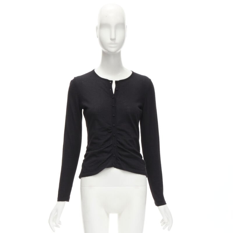 Oscar De La Renta Gathered Front Cardigan - Image 11