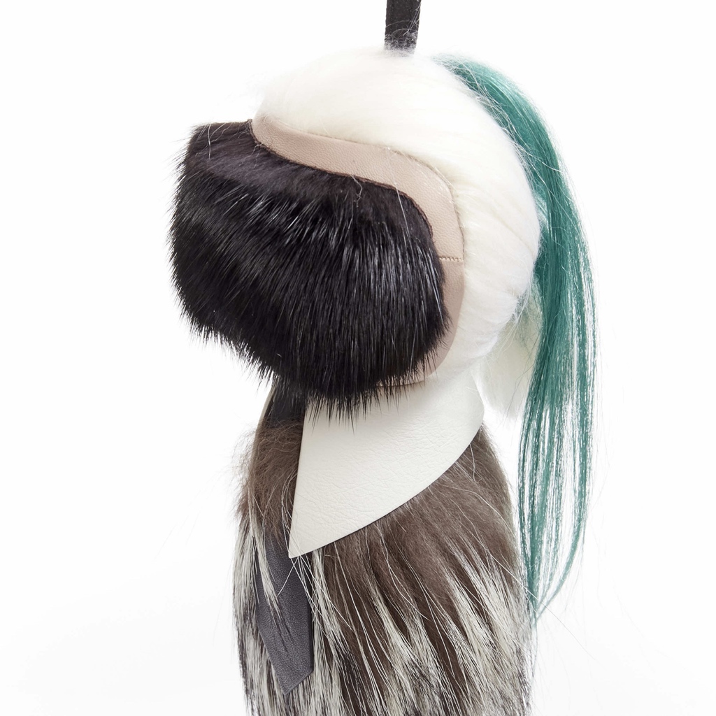 Fendi Fox Fur Tail Keyring - Back view