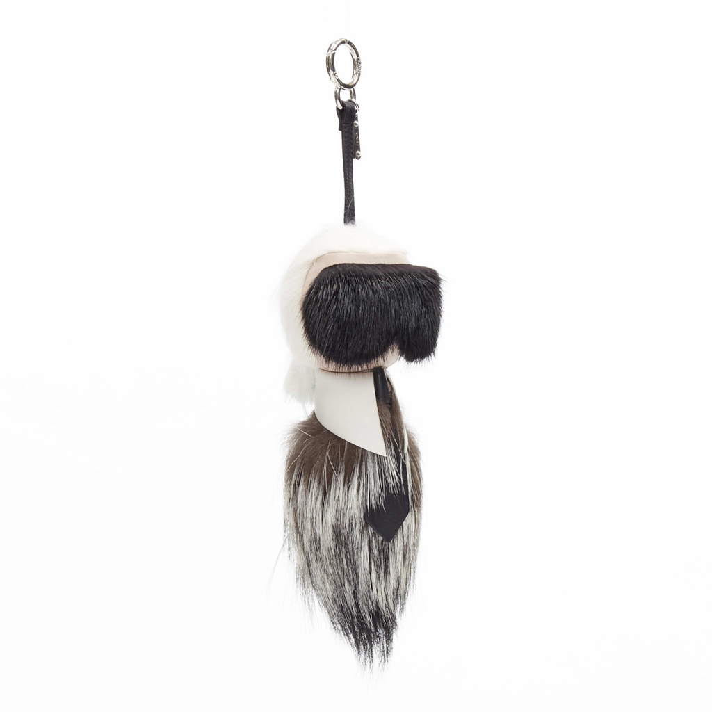 Fendi Fox Fur Tail Keyring - Image 6