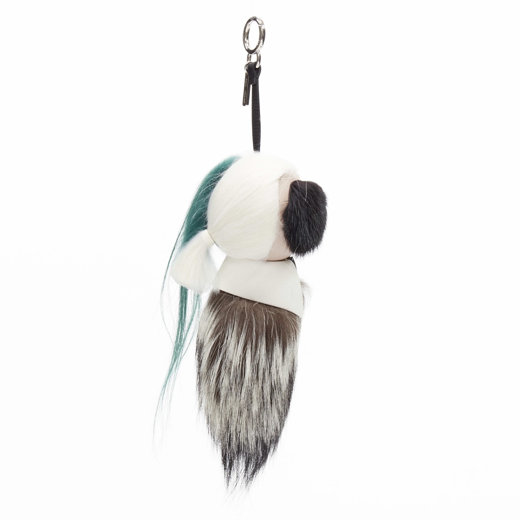 Fendi Fox Fur Tail Keyring - 4