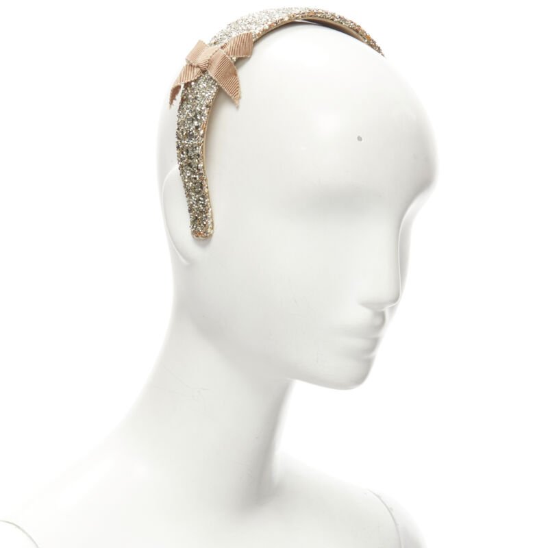 Miu Miu Gold Glitter Headband