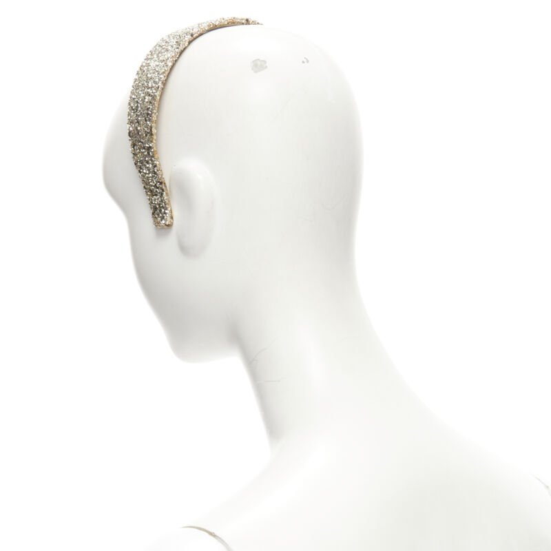 Miu Miu Gold Glitter Headband - Detail 1