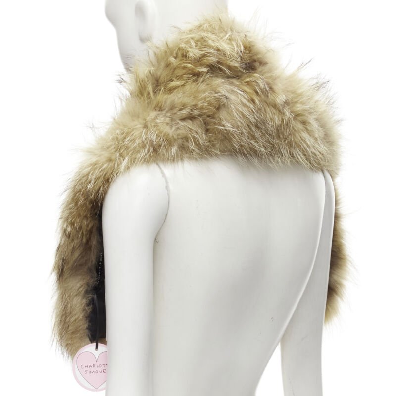 Charlotte Simone Fur Collar Cuff Scarf - Side view