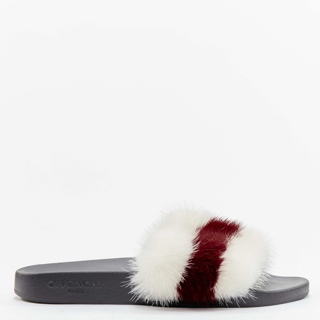 Givenchy Fox Fur Slides - Back view