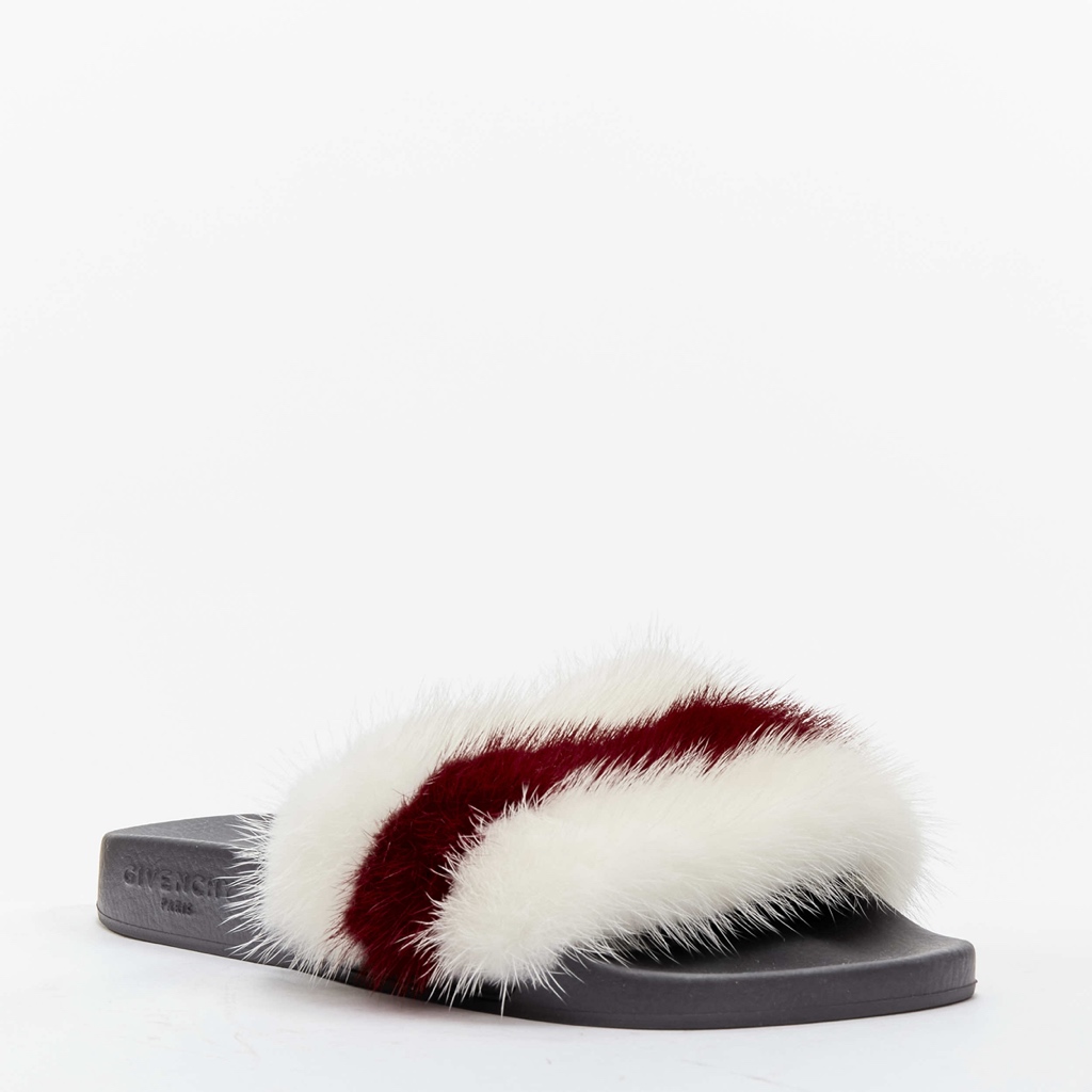 Givenchy Fox Fur Slides - Image 6