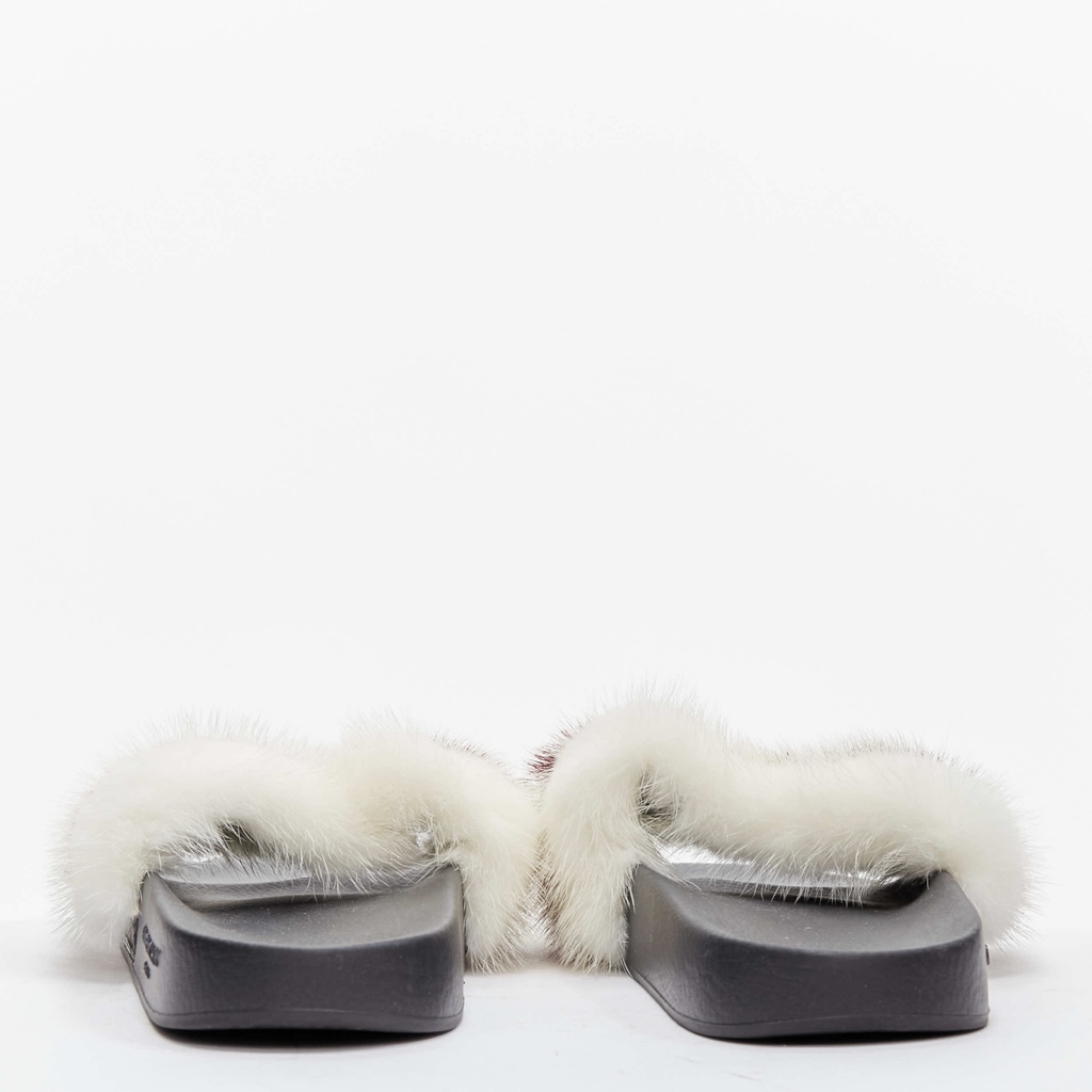 Givenchy Fox Fur Slides - Side view