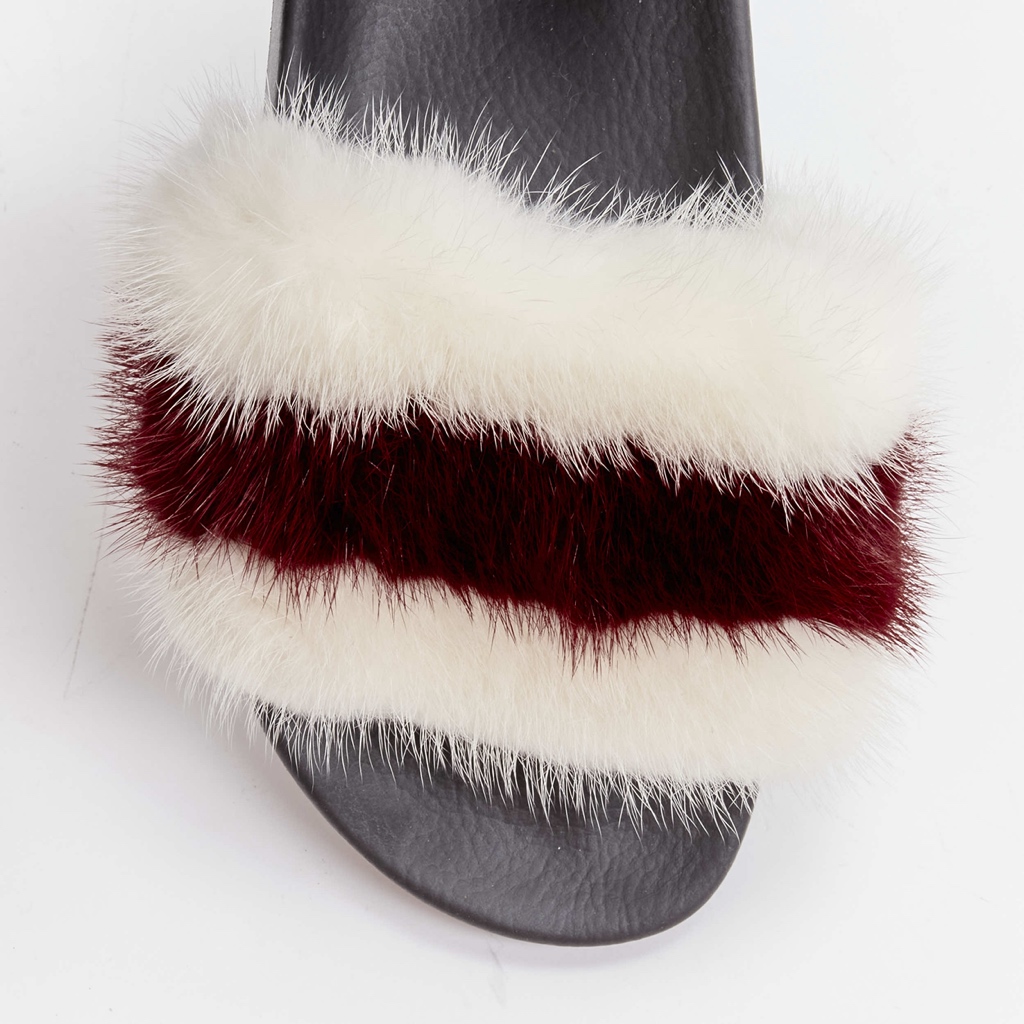 Givenchy Fox Fur Slides - Detail 1