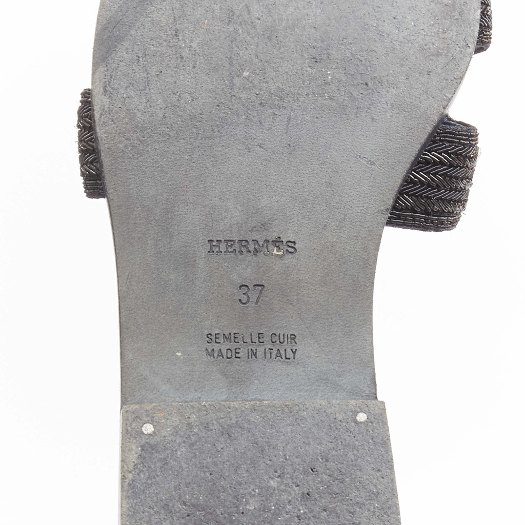Hermès Beaded Insole Sandals - Image 12