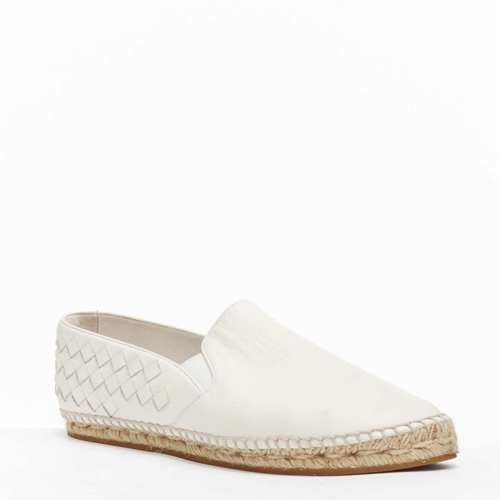 Bottega Veneta Blue Leather Espadrilles - Back view