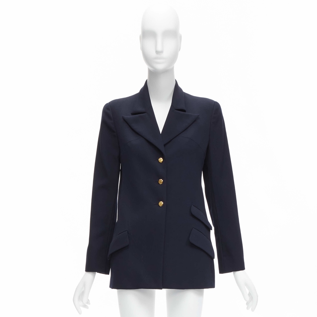 Chanel Navy Military Blazer - Image 13