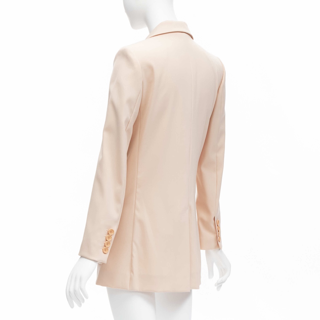 Oscar De La Renta Pink Longline Blazer - Detail 2