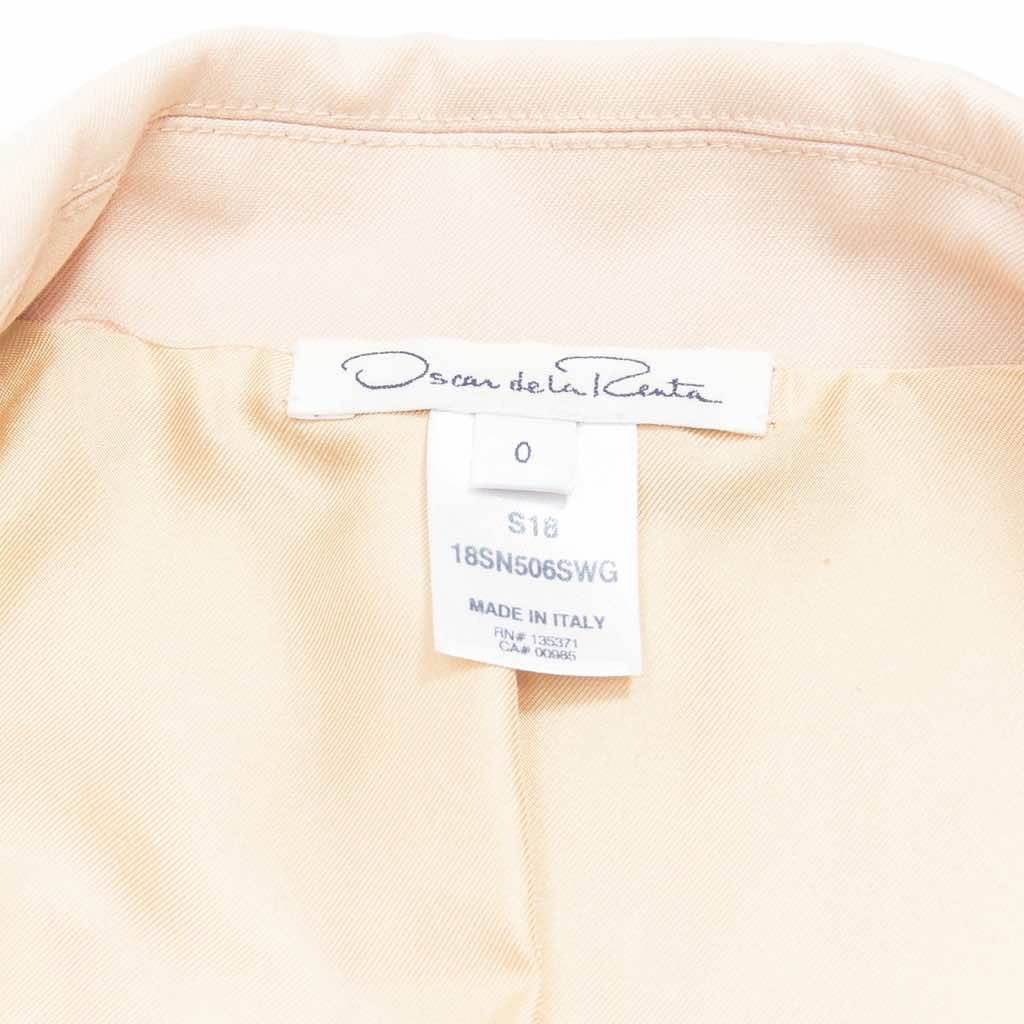 Oscar De La Renta Pink Longline Blazer - Image 12