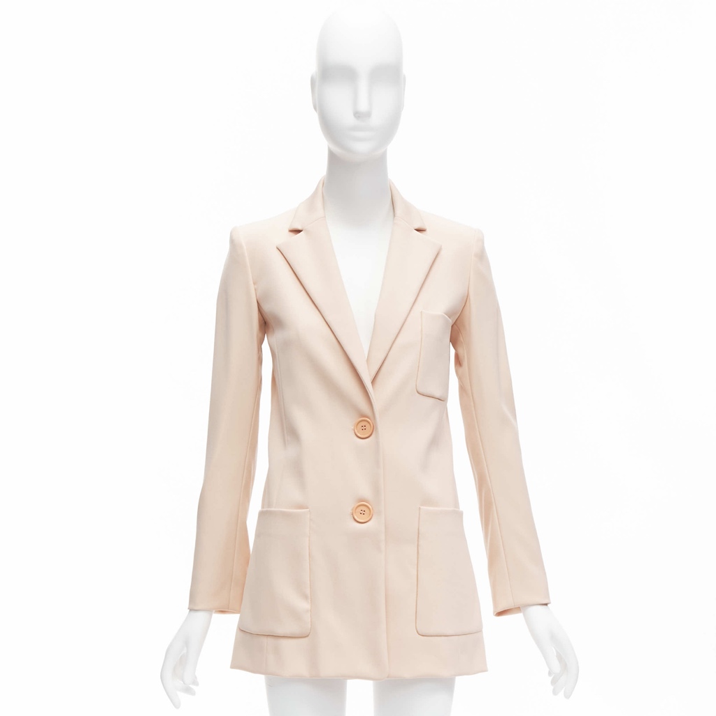 Oscar De La Renta Pink Longline Blazer - Image 13