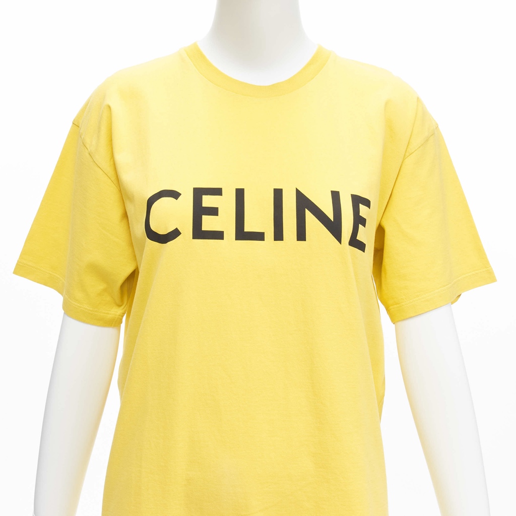 Celine Logo Cotton Tee - Back view