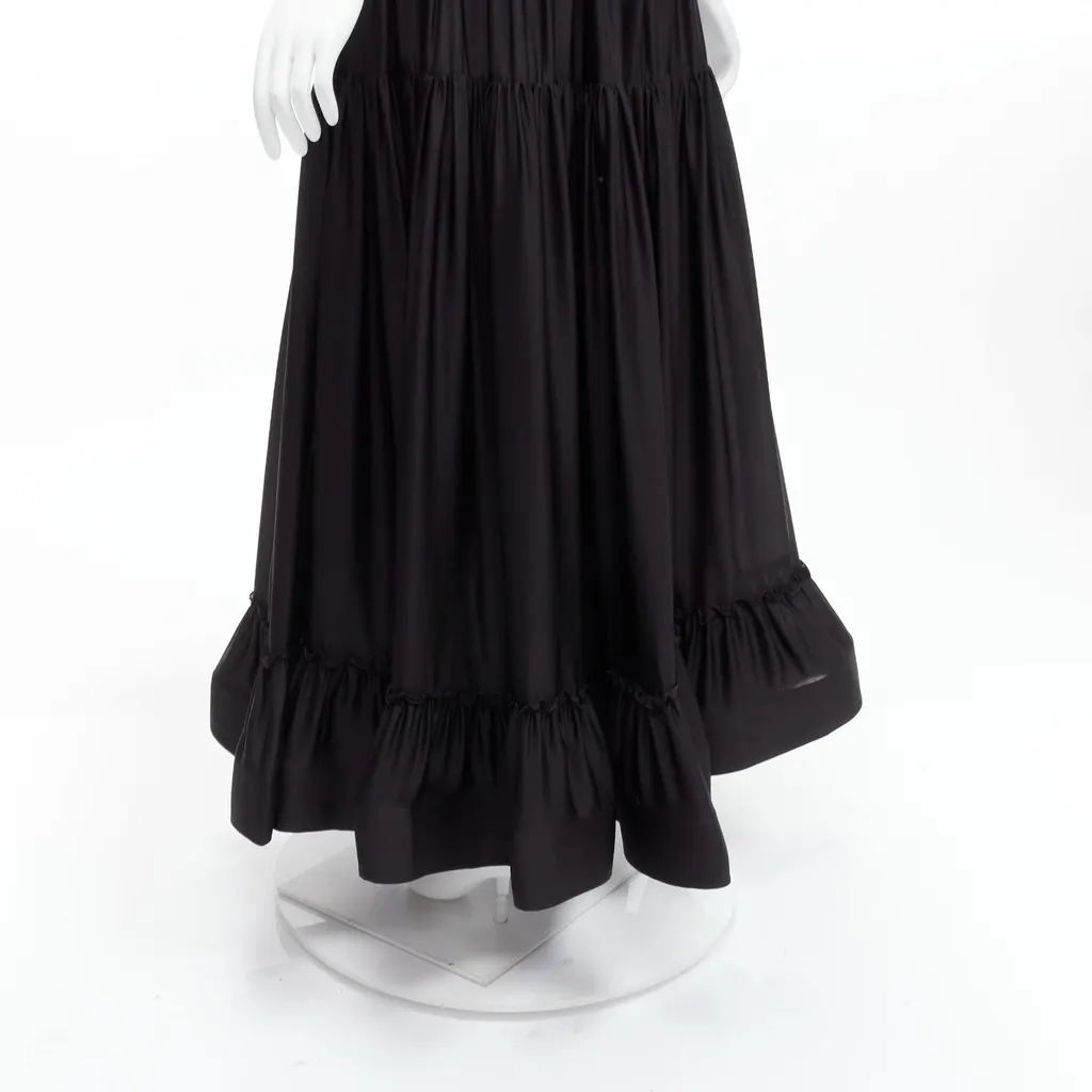 Stella McCartney Crin Flounce Skirt Black Silk Never worn - Back View