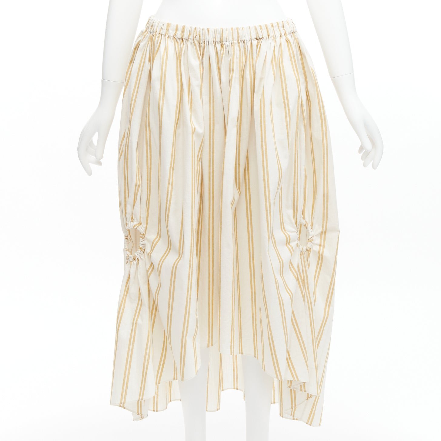 Oscar De La Renta Striped Balloon Skirt - Image 6