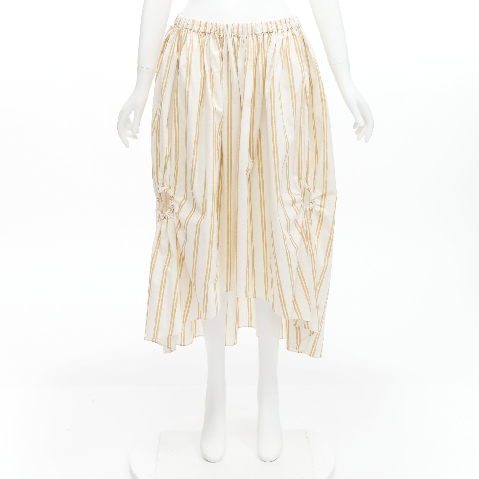 Oscar De La Renta Striped Balloon Skirt - Image 11
