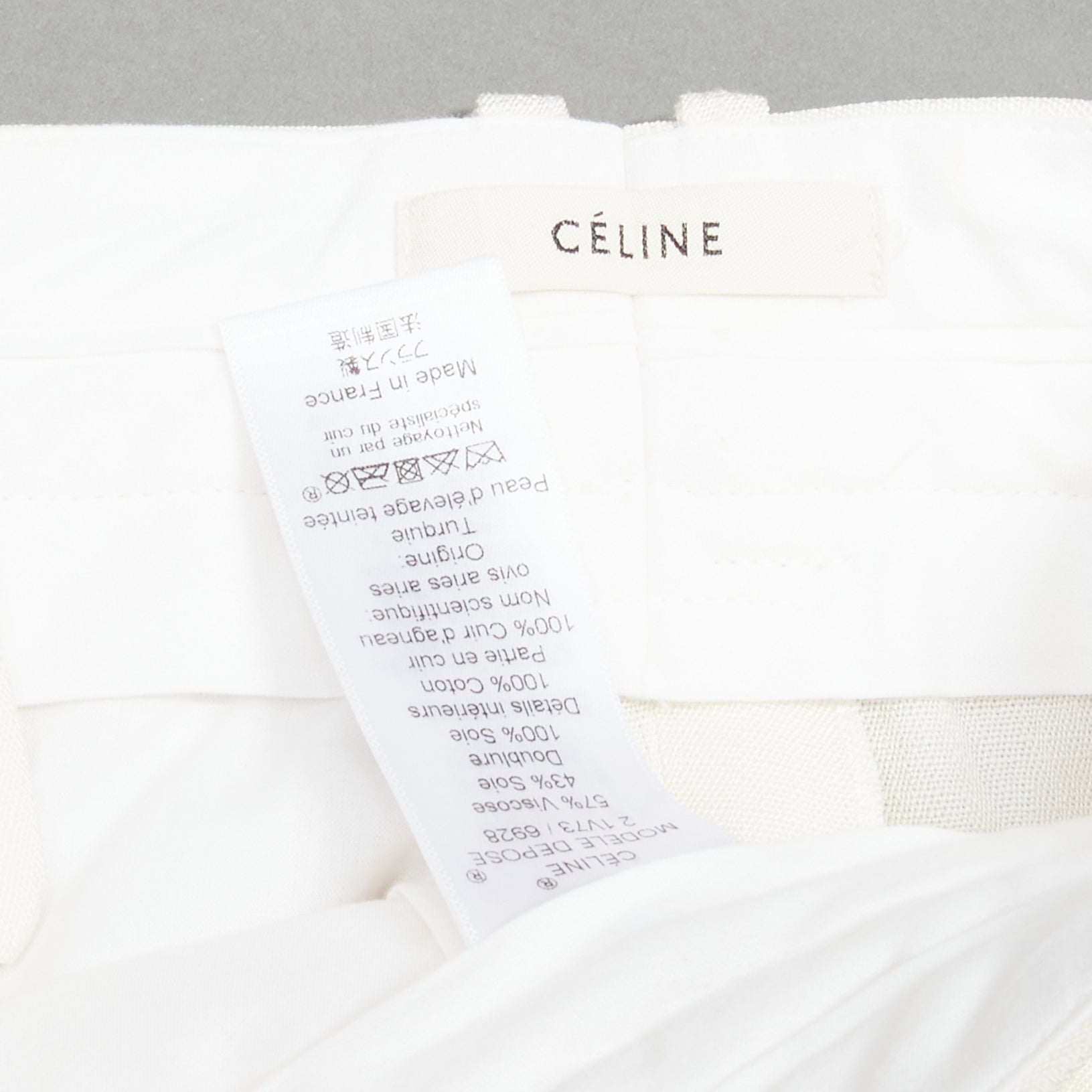 Celine Leather Straight Pants - Image 11