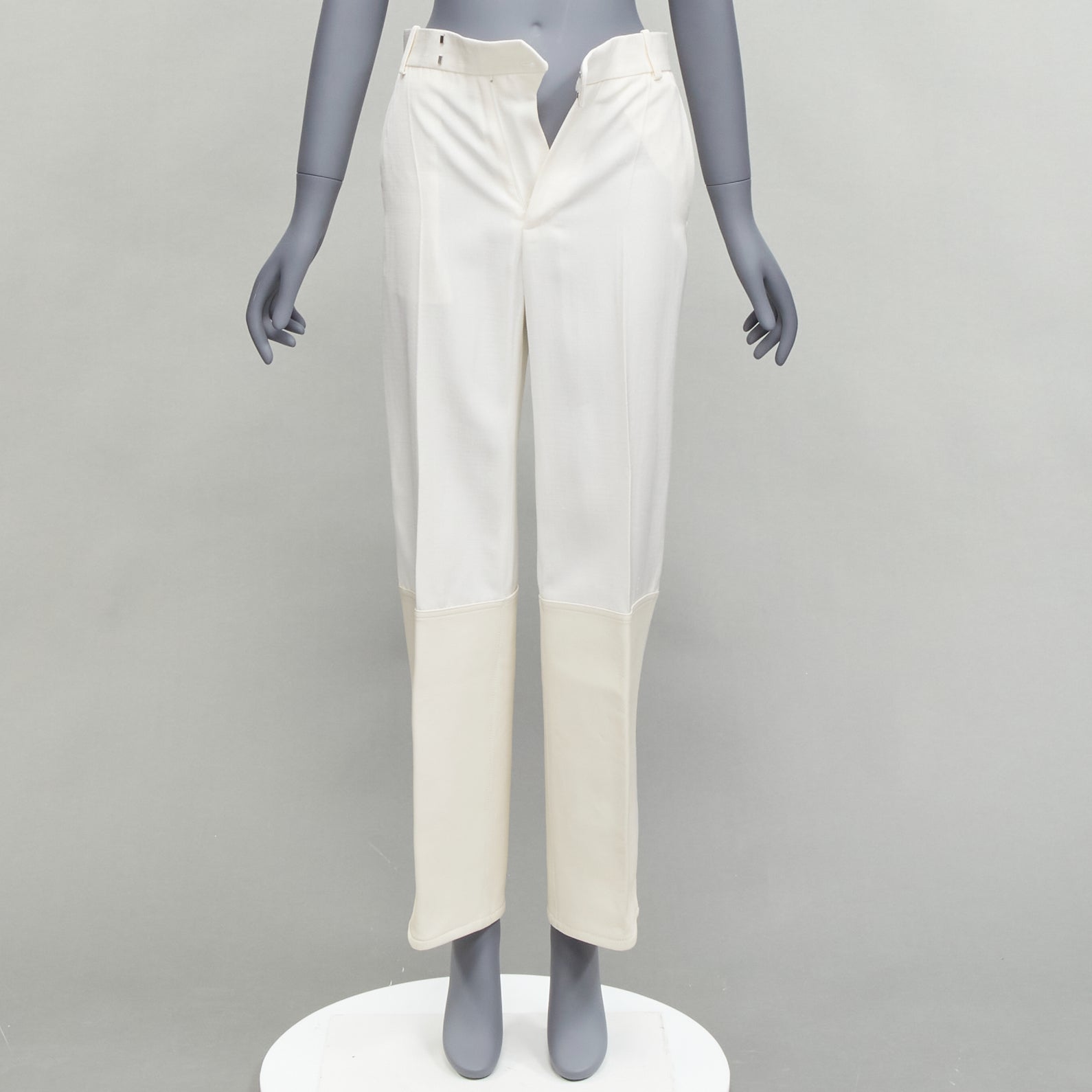 Celine Leather Straight Pants - Image 12
