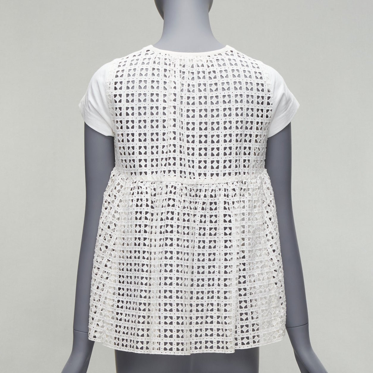 Sacai Flared Babydoll Tee - Side view