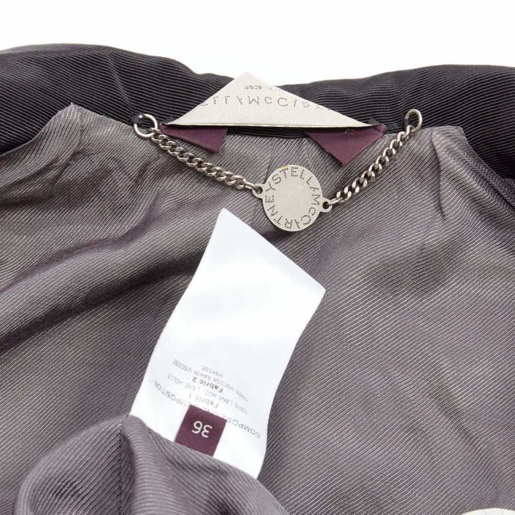 Stella Mccartney Grey Triple Layer Blazer - Image 12