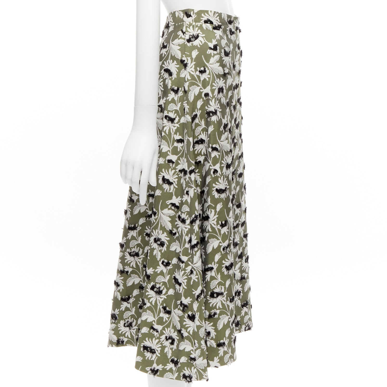 Balenciaga Fringe Floral Skirt - 4