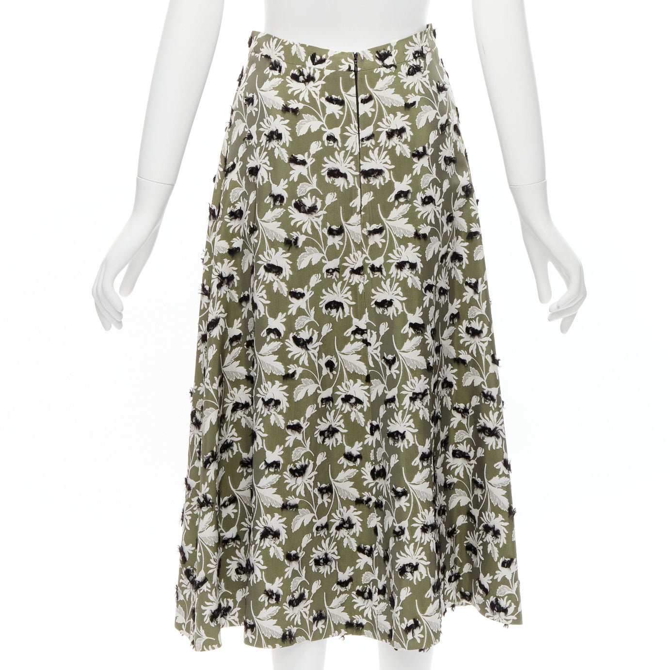 Balenciaga Fringe Floral Skirt - Side view