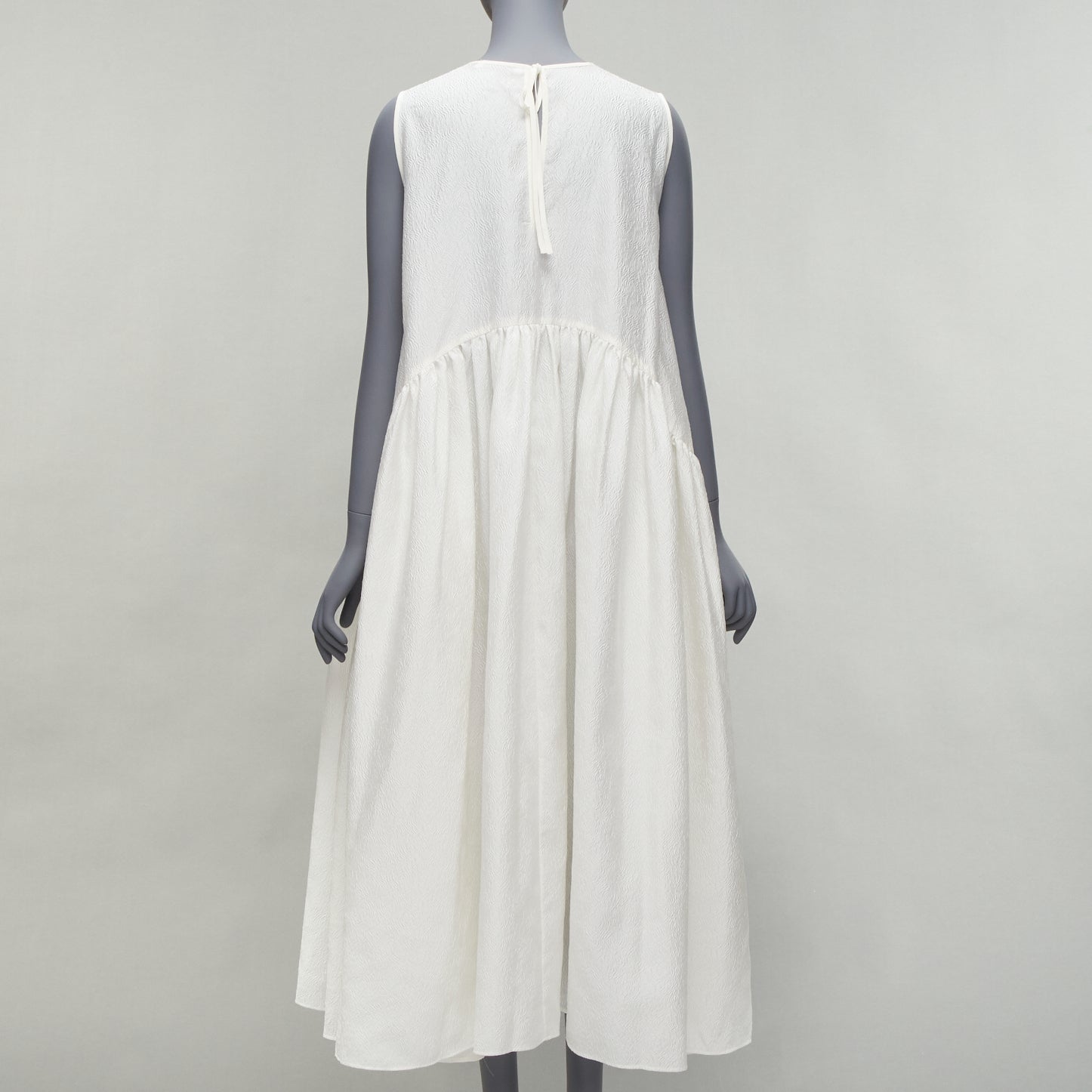 Cecilie Bahnsen Jacquard Babydoll Dress - Side view