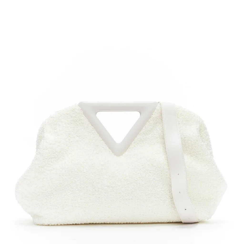 Bottega Veneta Point Triangle White Polyester Good - Front View