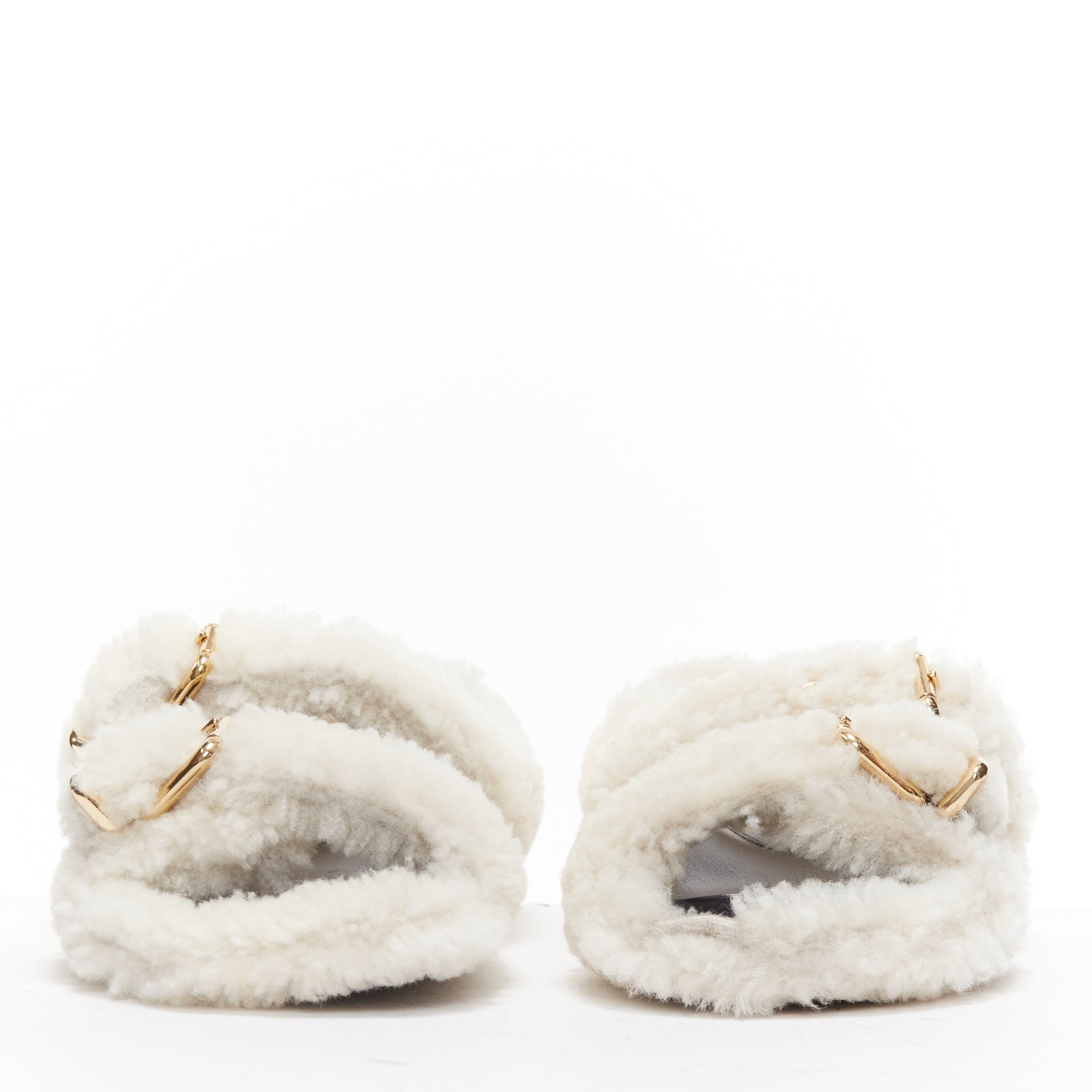 Marni Shearling Strap Sandals - 4
