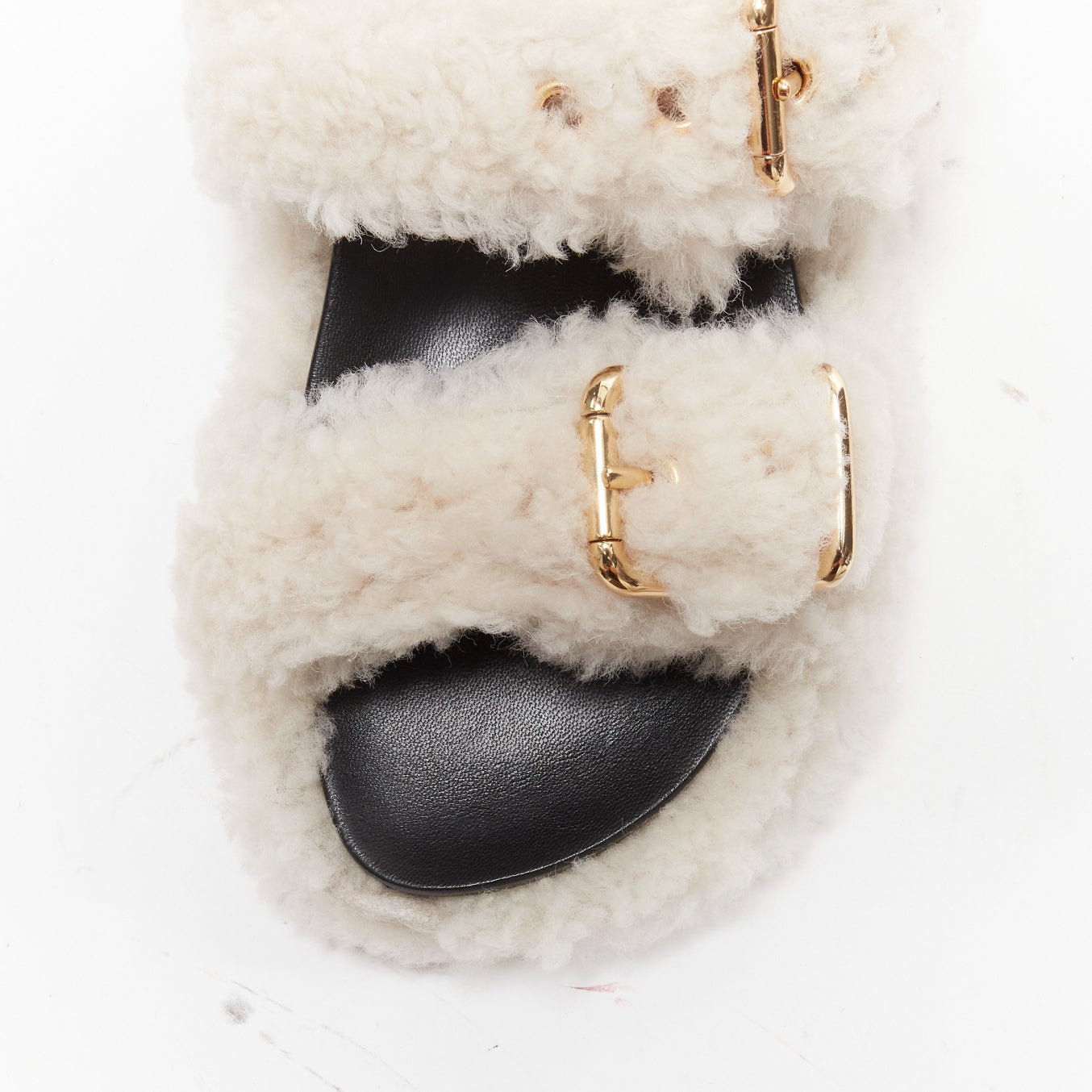 Marni Shearling Strap Sandals - Detail 2