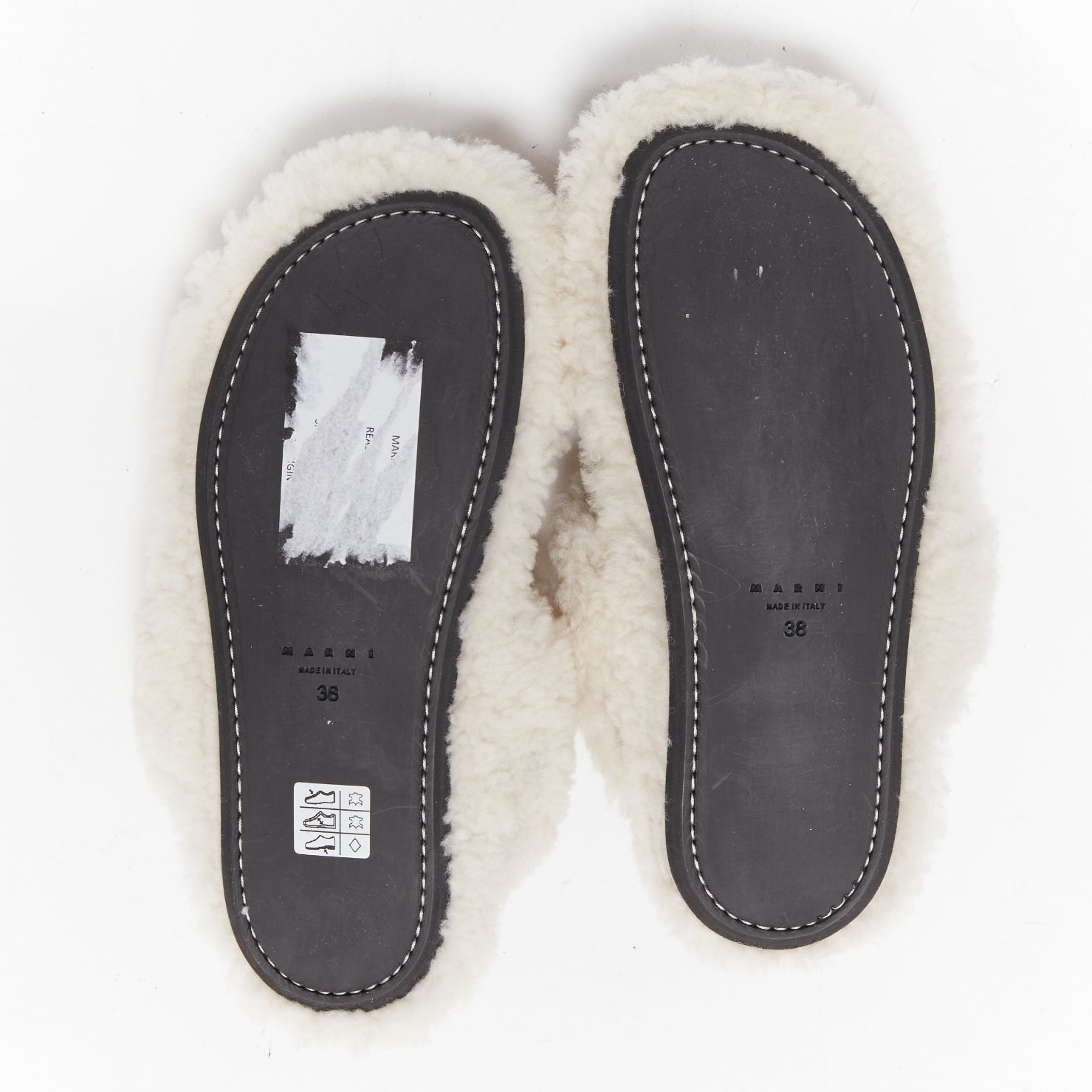 Marni Shearling Strap Sandals - Image 13