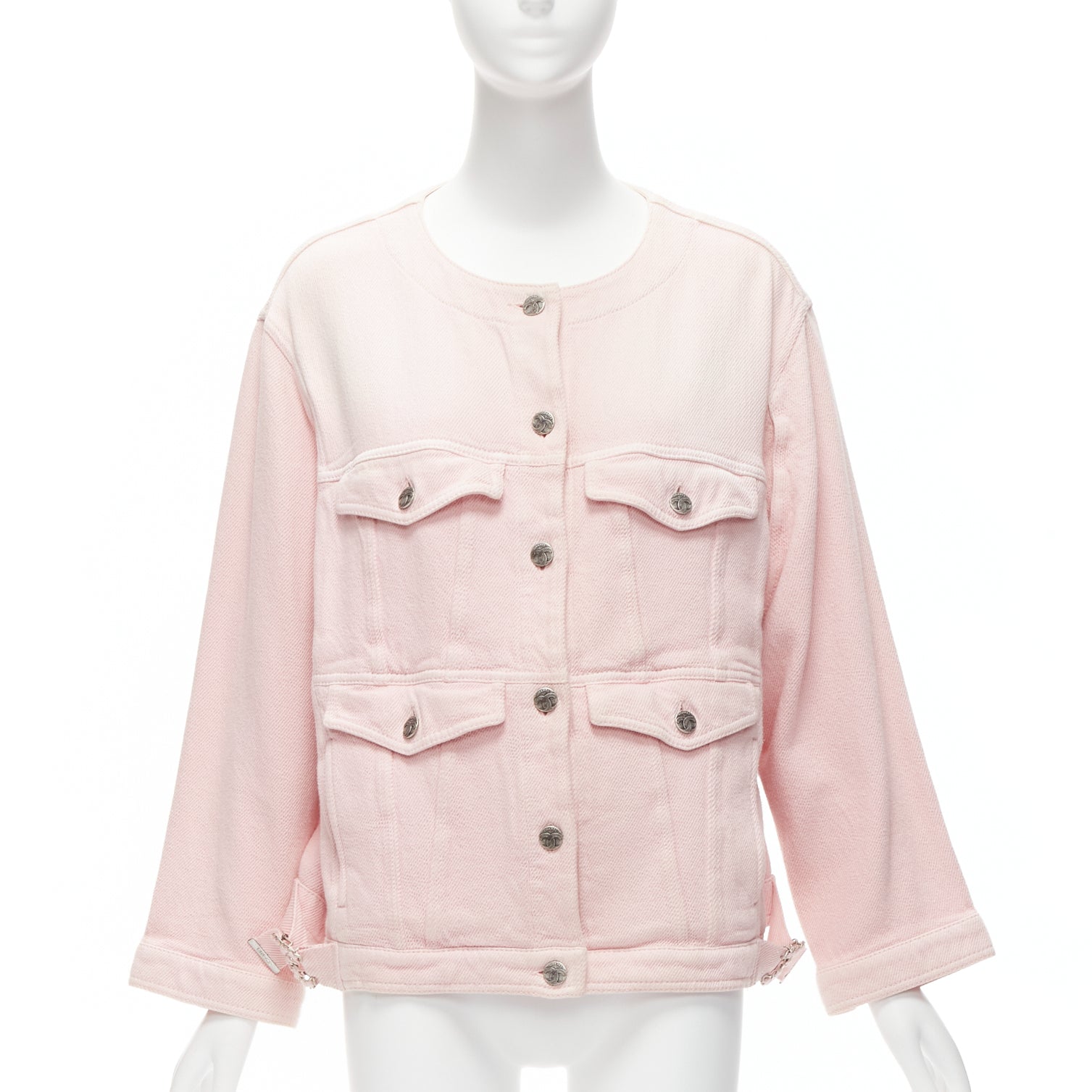 Chanel Pink Oversized Cotton Jacket