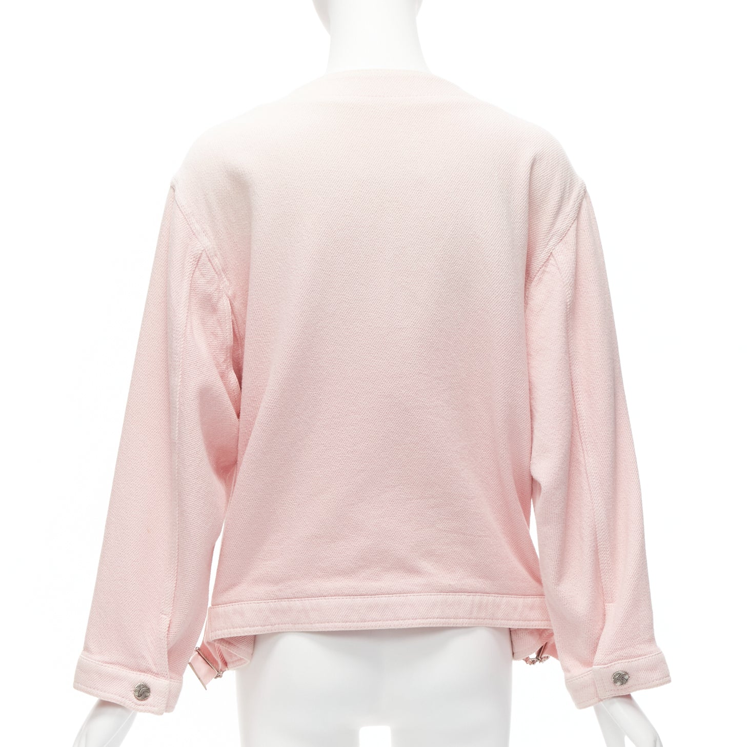 Chanel Pink Oversized Cotton Jacket - Detail 1