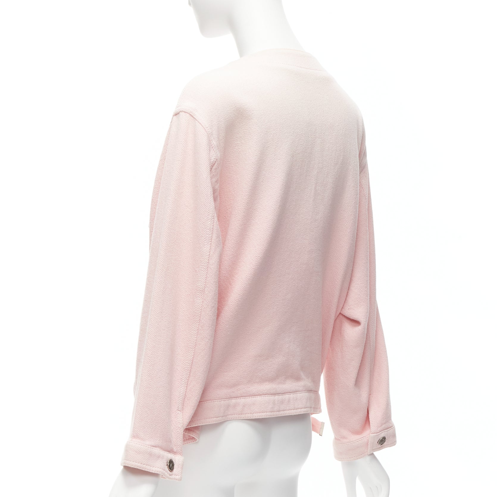 Chanel Pink Oversized Cotton Jacket - Detail 2