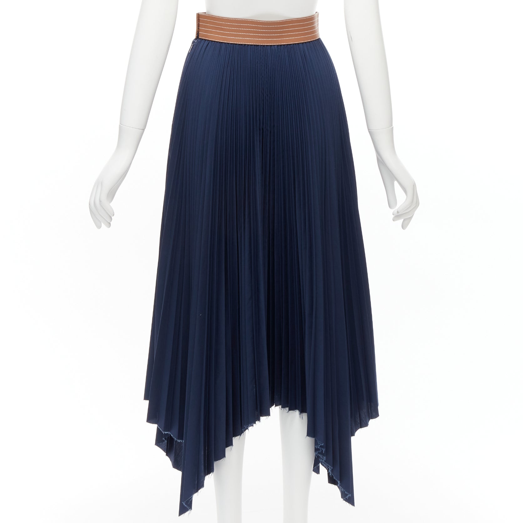 Loewe Leather Pleated Skirt - Side view