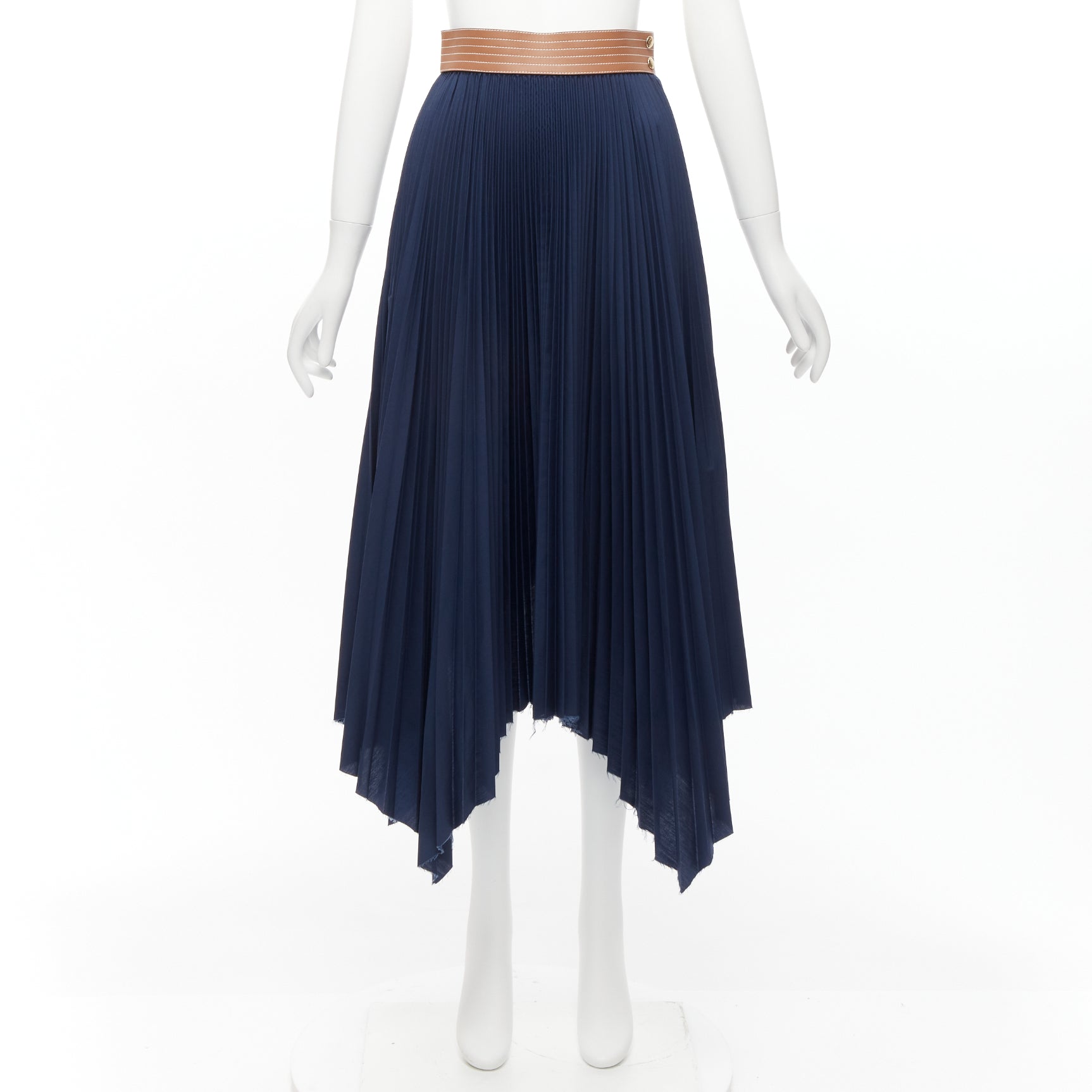 Loewe Leather Pleated Skirt - Image 11