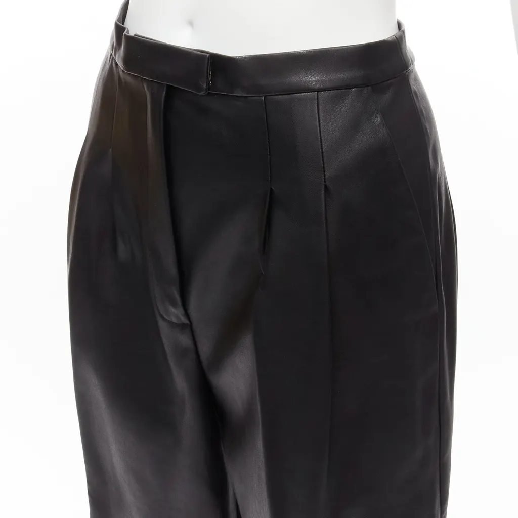 Heidi Merrick Pinstripe Boxer Shorts Black Leather Very good - Back View