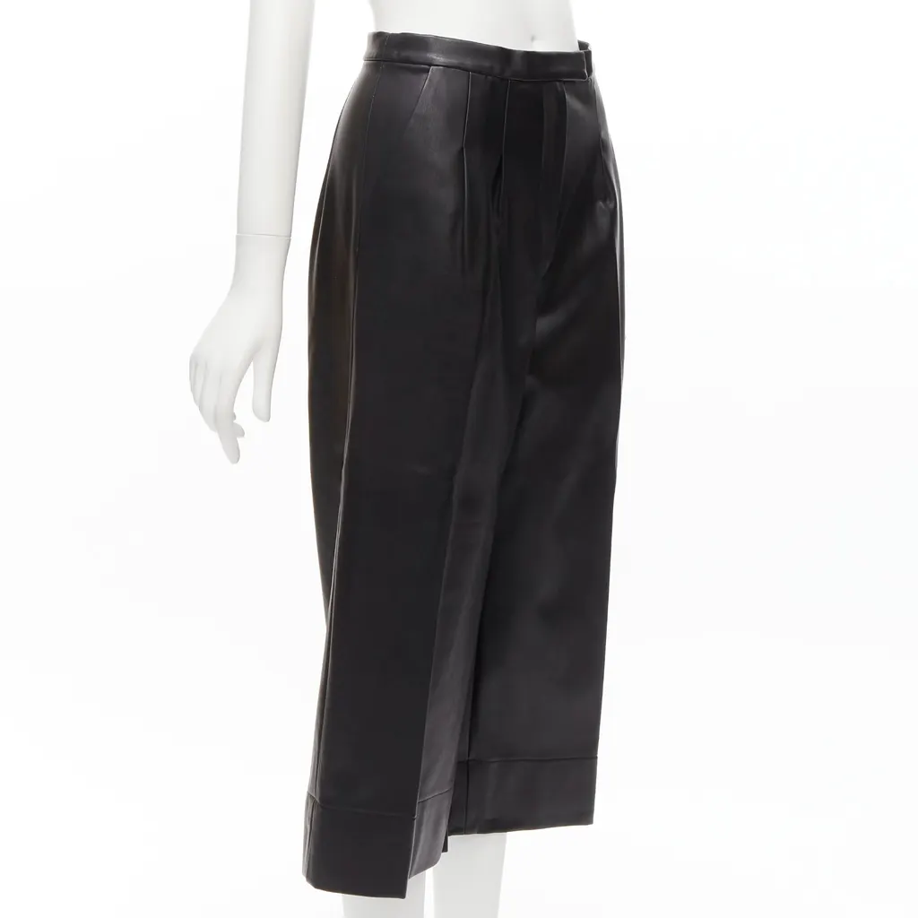 Heidi Merrick Pinstripe Boxer Shorts Black Leather Very good - Inside View