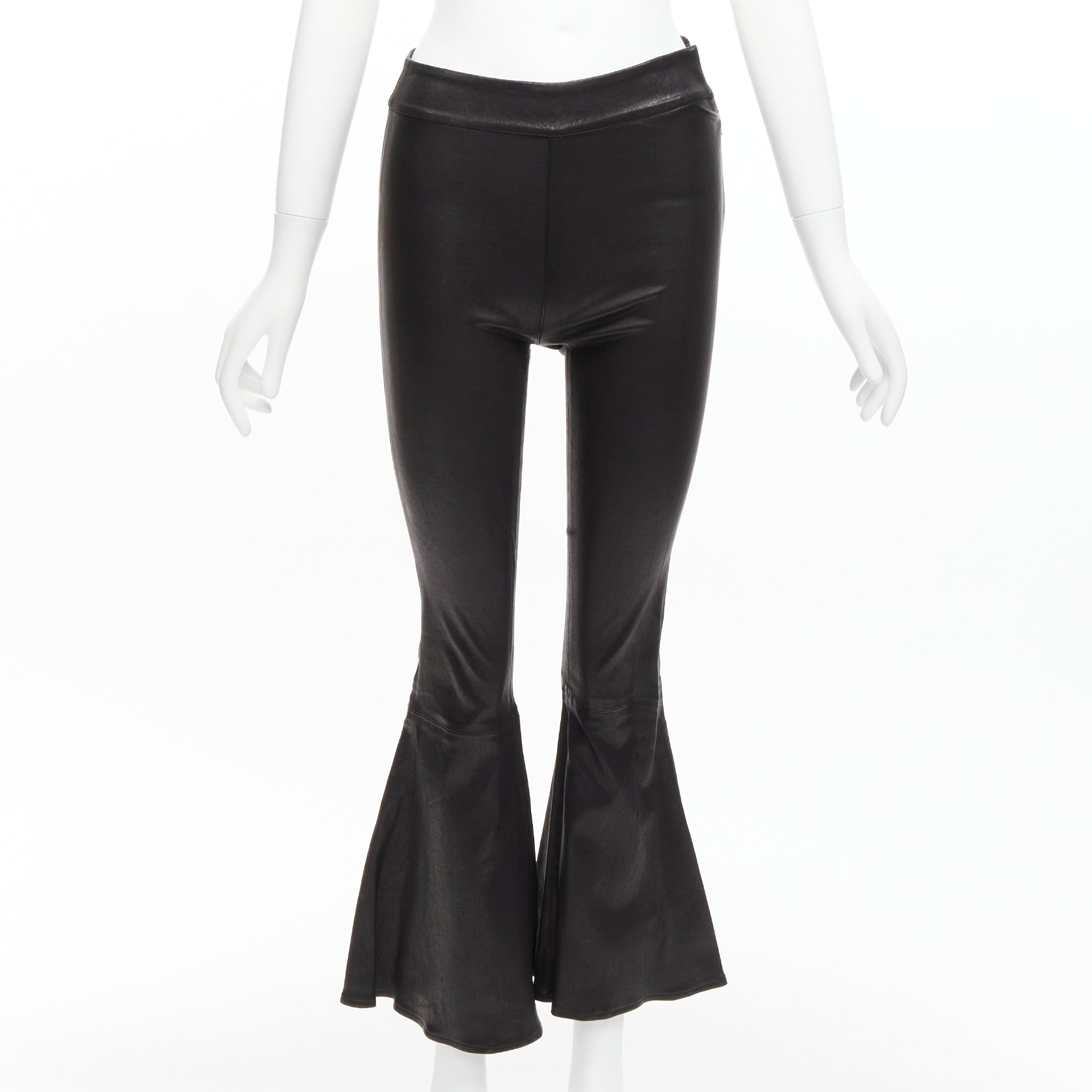 Frame Lambskin Cropped Pants