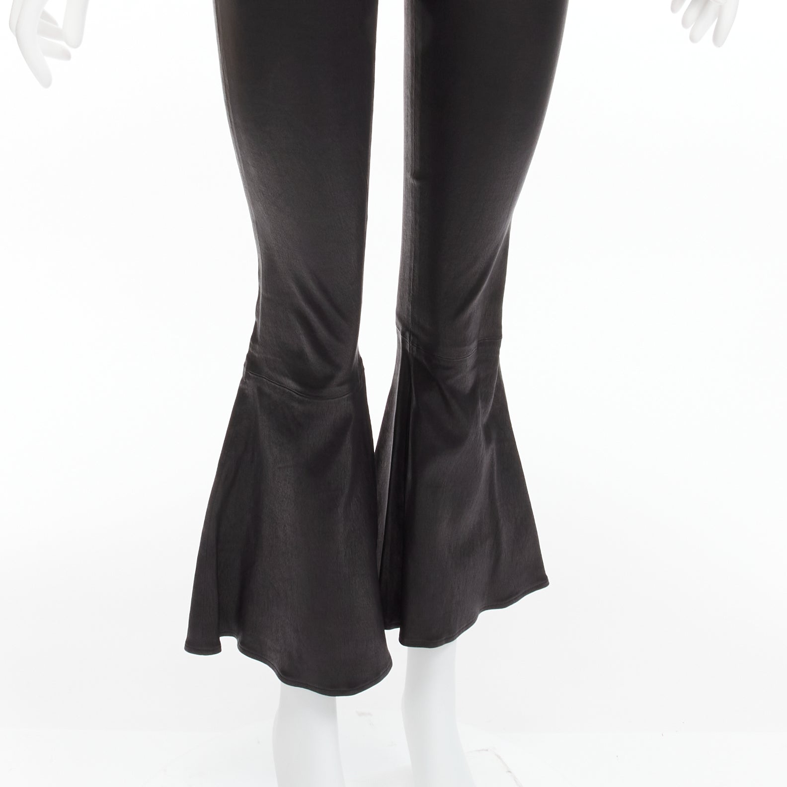 Frame Lambskin Cropped Pants - Back view