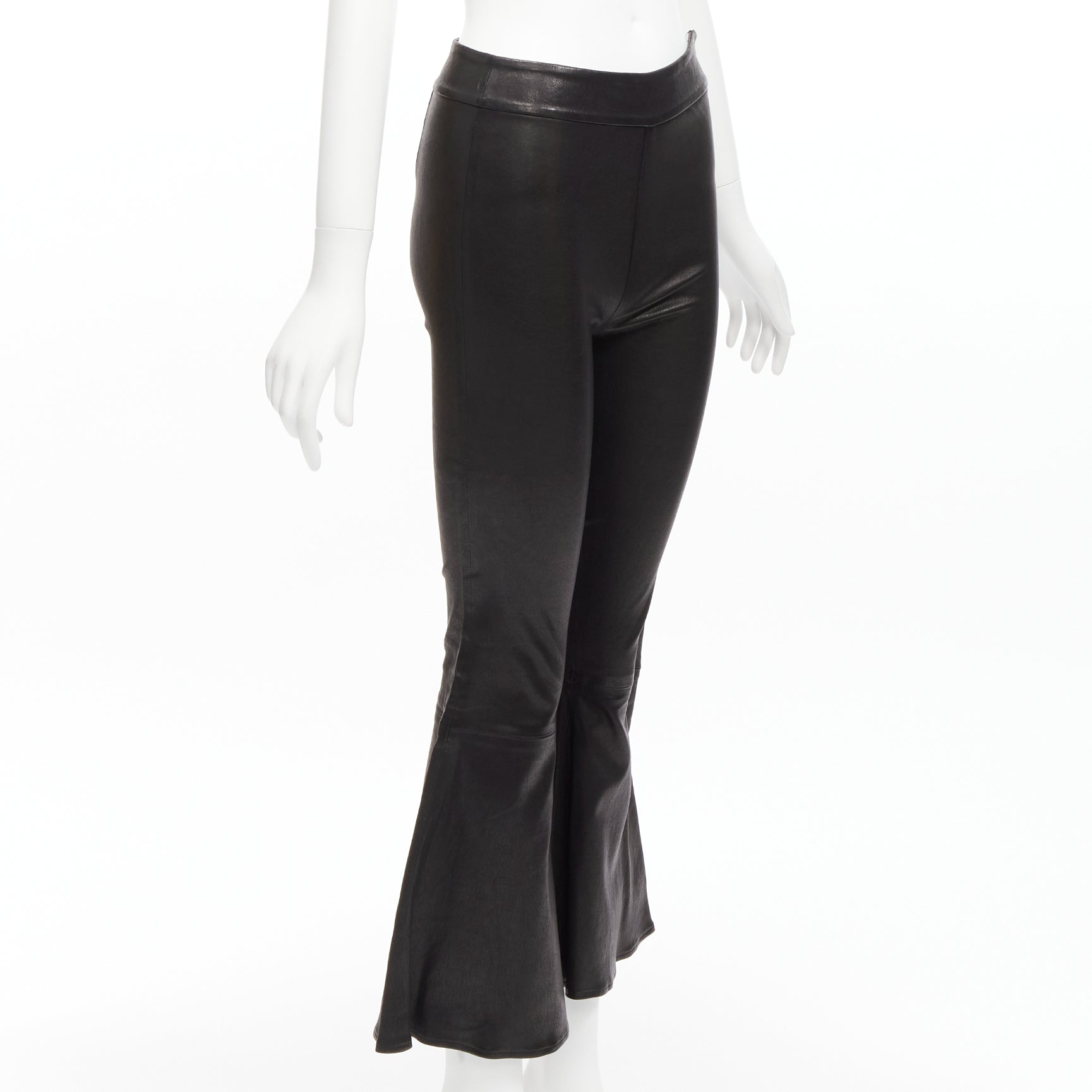 Frame Lambskin Cropped Pants - Image 6