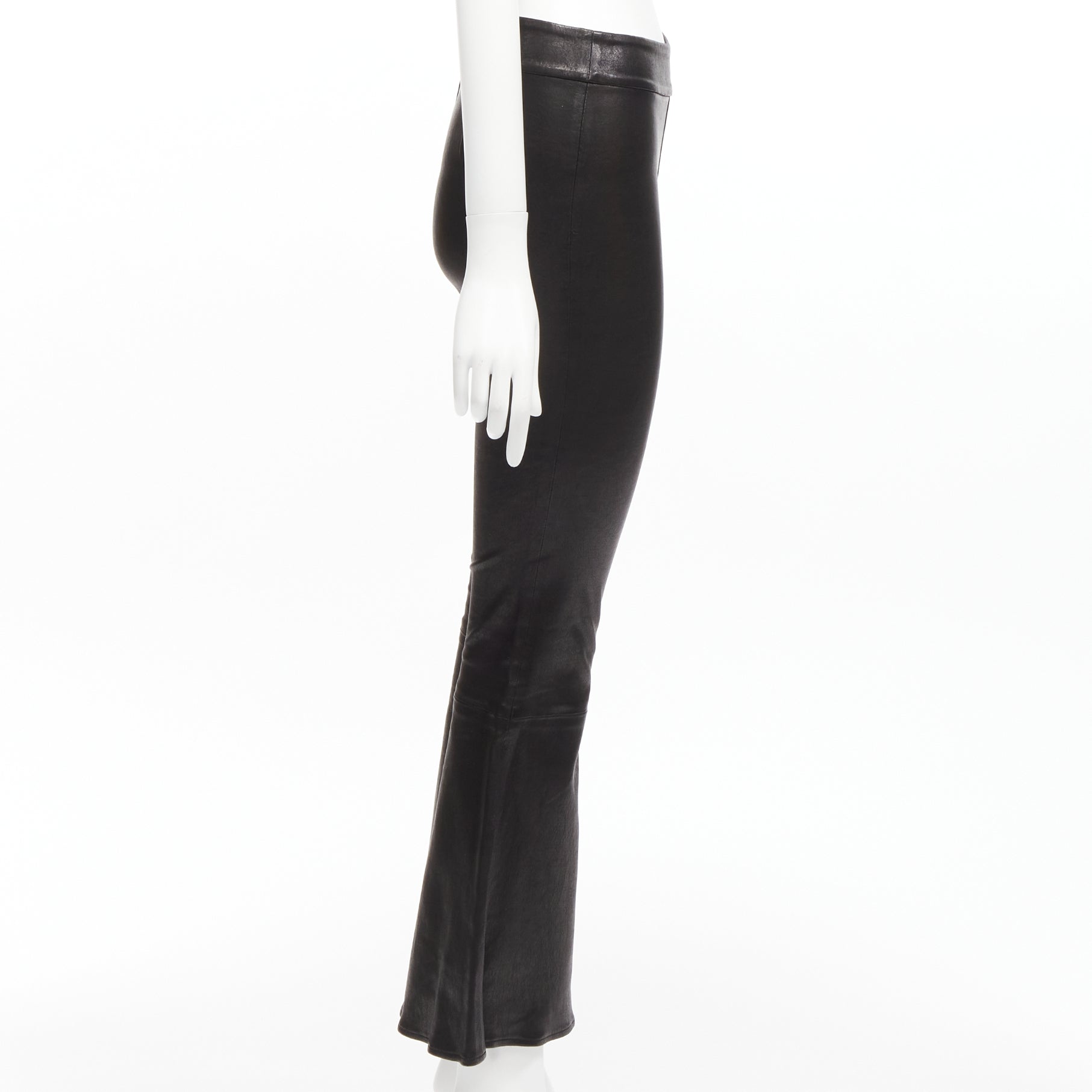 Frame Lambskin Cropped Pants - 4