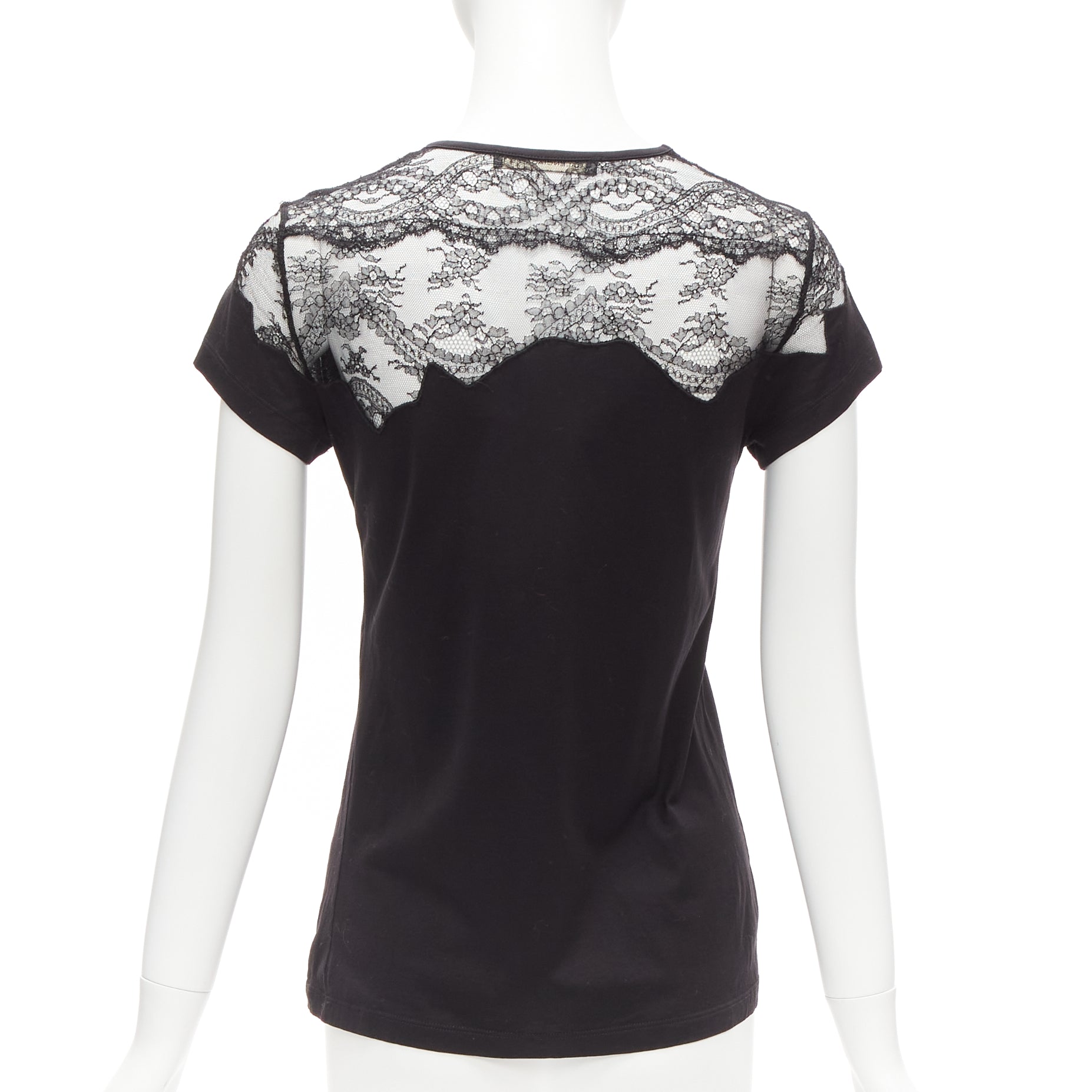 Balenciaga Lace Insert Tee - Side view