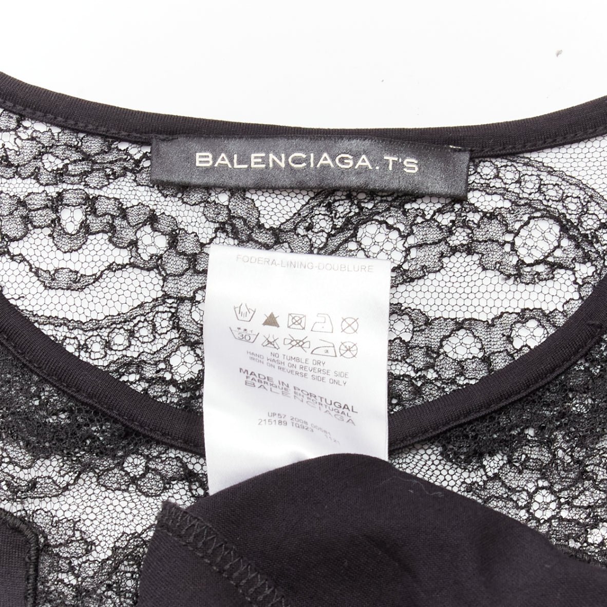 Balenciaga Lace Insert Tee - Image 10