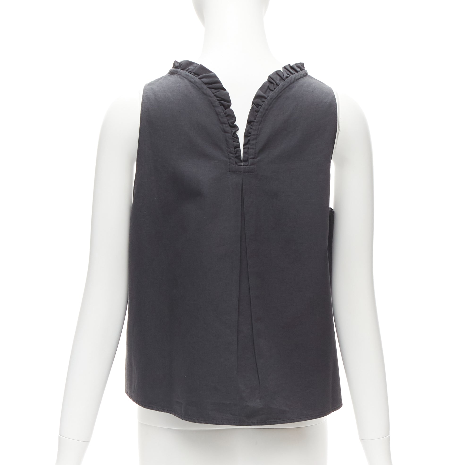 Atlantique Ascoli Ruffle Dipped Top - Side view