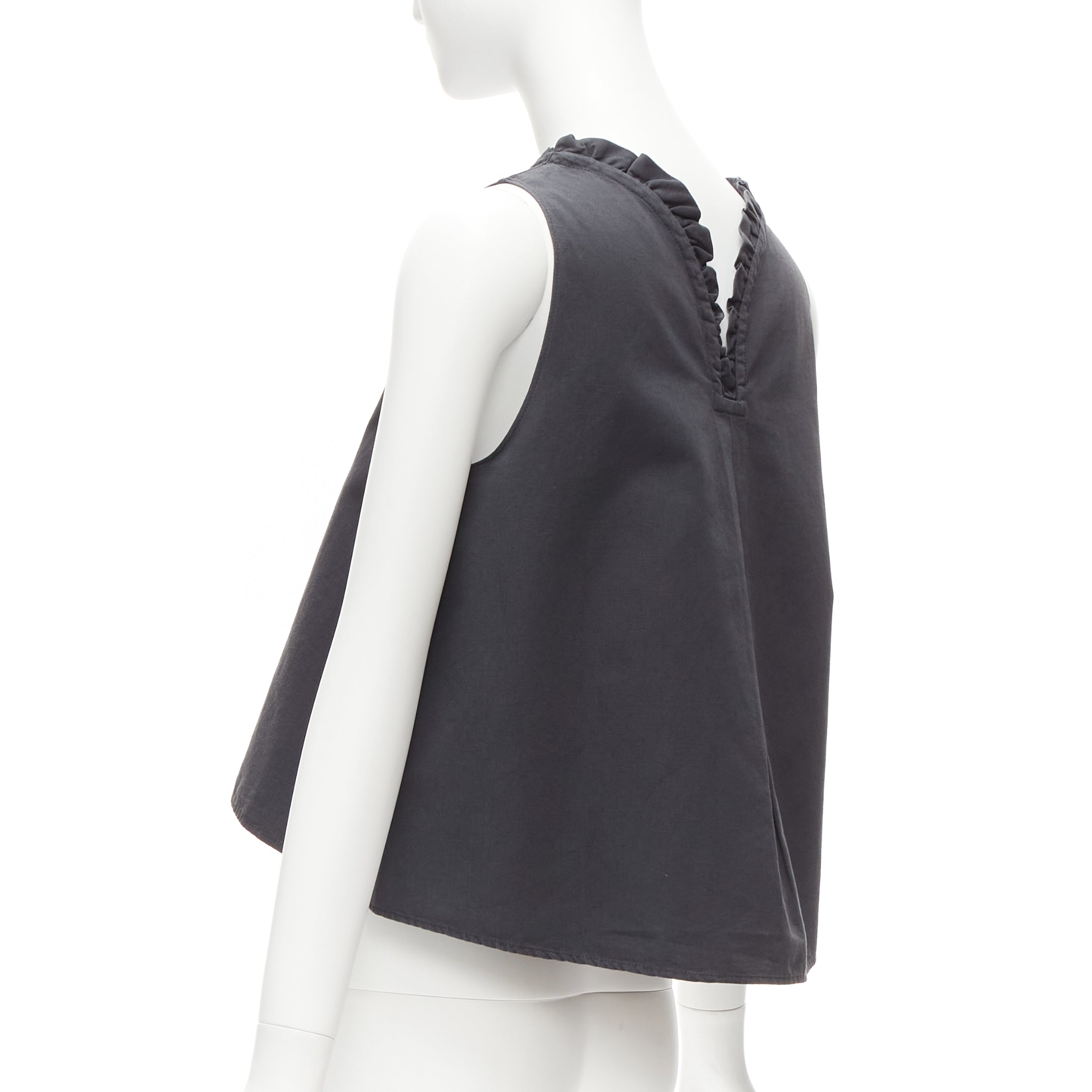 Atlantique Ascoli Ruffle Dipped Top - Detail 1