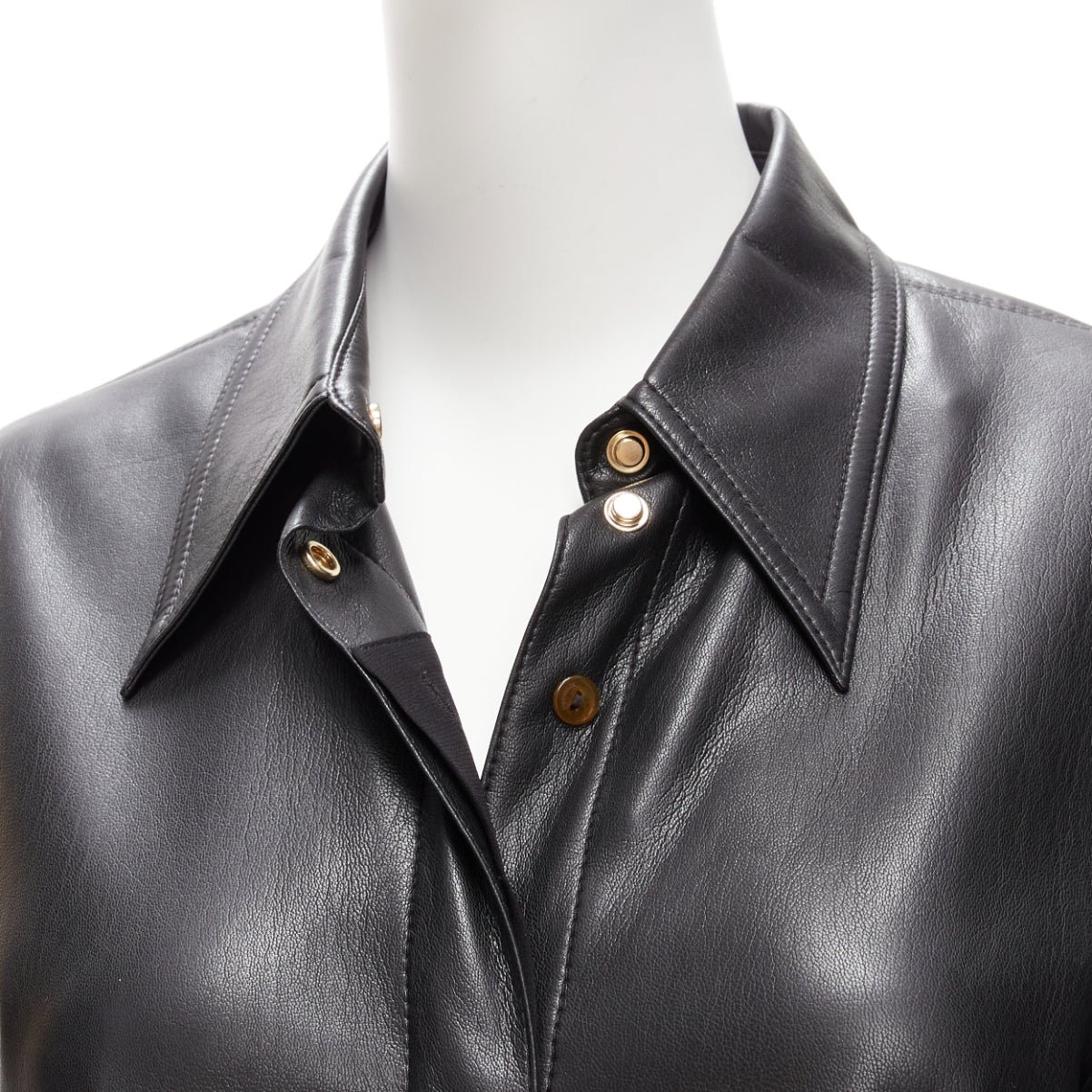 Nanushka Vegan Leather Shirt - Back view