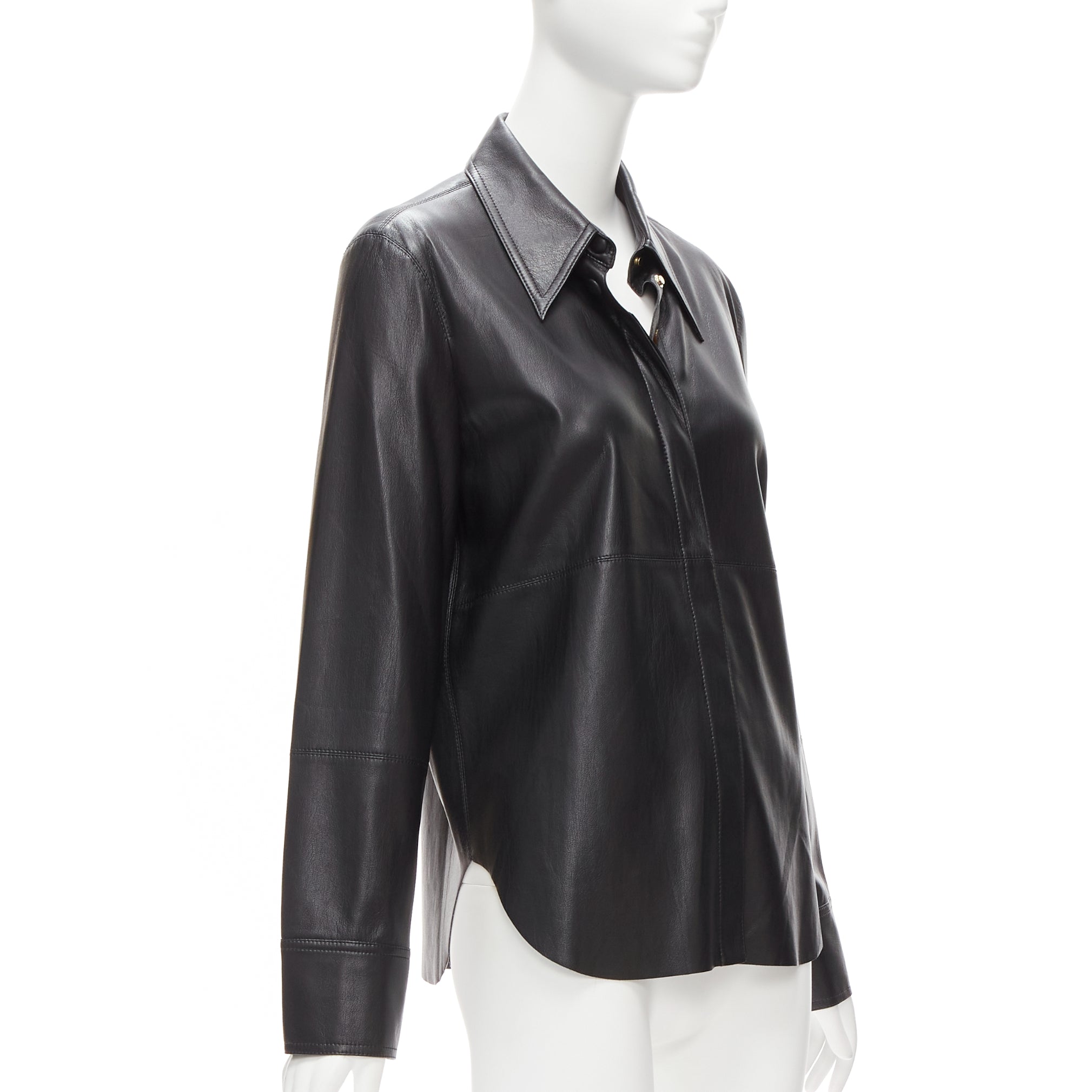 Nanushka Vegan Leather Shirt - Image 6